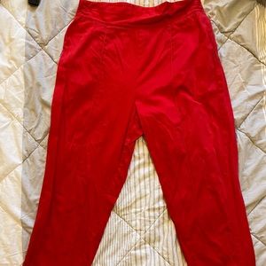 LAURA BYRNES HIGH WAISTED CROPPED TROUSERS